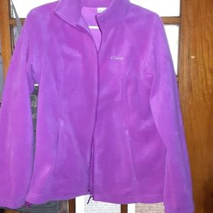 Columbia fleece zip up sweater large